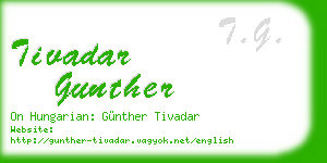 tivadar gunther business card