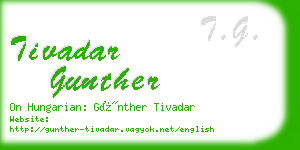 tivadar gunther business card